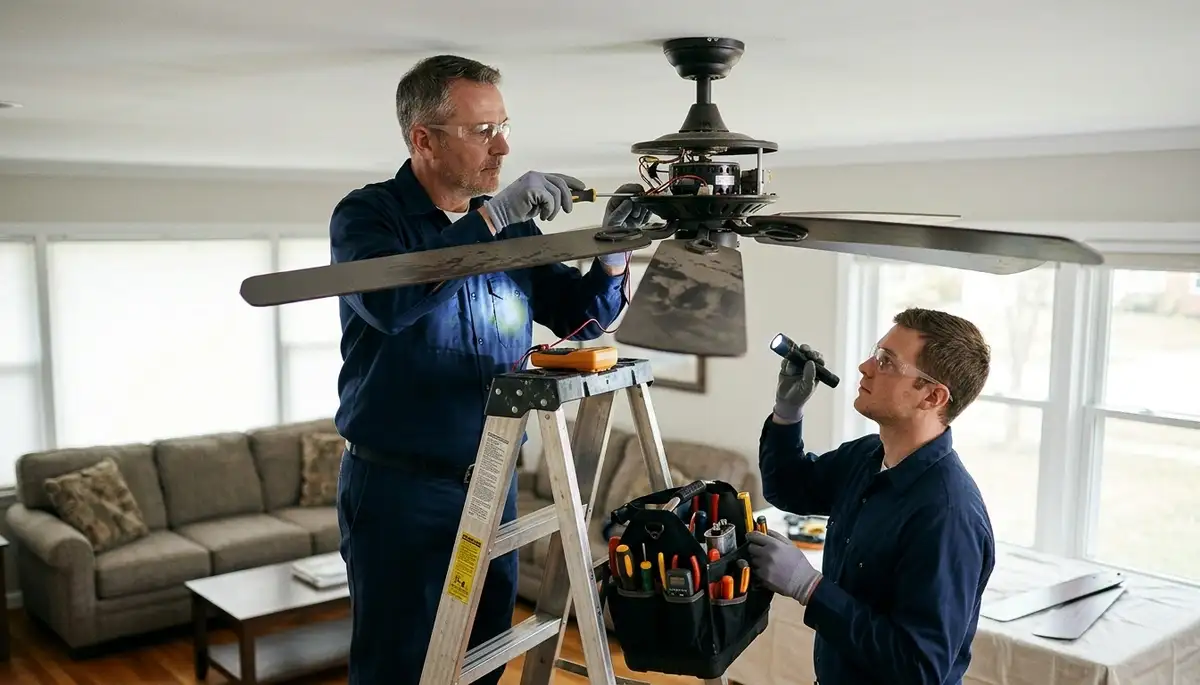 Ceiling fan repair service for Lakeland, FL homes by On Call Electrical