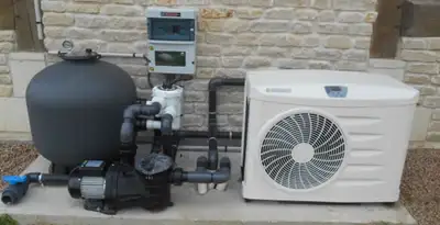 electric heater installation services with connected outdoor heating system equipment in Lakeland, FL