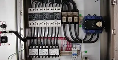 Electrical panel installation with organized circuit breakers and wiring in Lakeland, FL