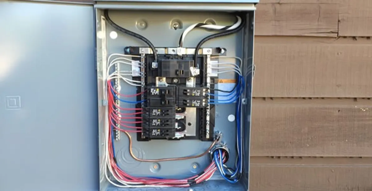 electrical panel upgrade service featuring newly installed electrical panel wired by licensed electricians in Lakeland, FL