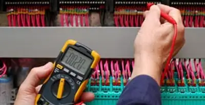 electrical service showing professional testing and troubleshooting of electrical panel by licensed electricians in Lakeland, FL