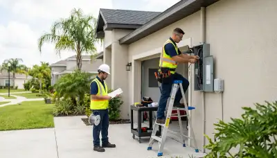 Electrician providing professional electrical services in Lakeland, FL