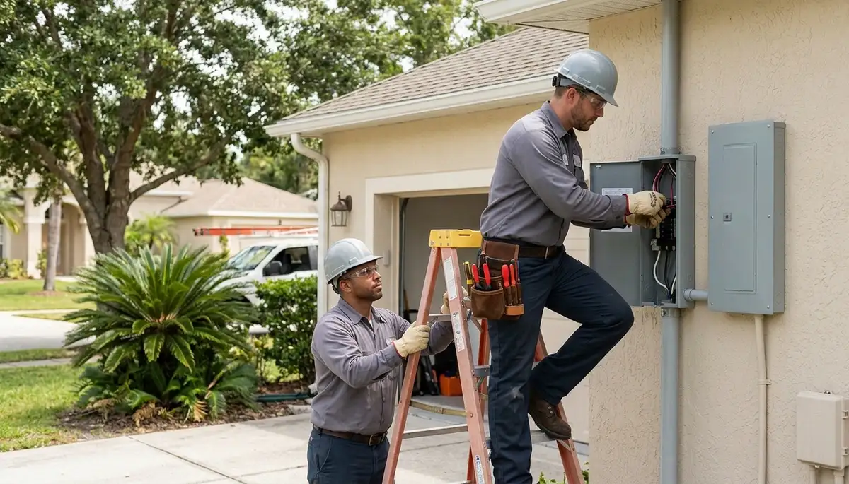 Electrician providing residential and commercial electrical services in Lakeland, Florida