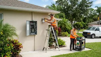 Electrician providing residential and commercial electrical services in Lakeland, FL