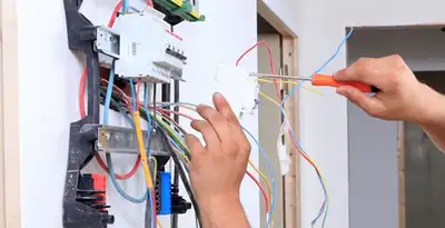 electrician services performing residential electrical panel wiring in Lakeland, FL