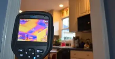 home energy audit service using thermal imaging to evaluate electrical efficiency inside a home in Lakeland, FL