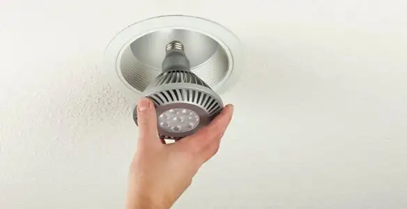 lighting installation service featuring recessed ceiling light installed by licensed professionals in Lakeland, FL