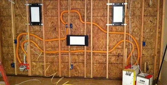 new construction wiring project displaying complete electrical system layout installed by professionals in Lakeland, FL