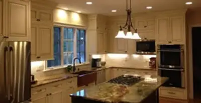 Recessed lighting installation enhancing interior lighting by professional electricians in Lakeland, FL