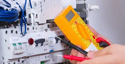 Residential electrician testing home electrical panel for safety and performance in Lakeland, FL