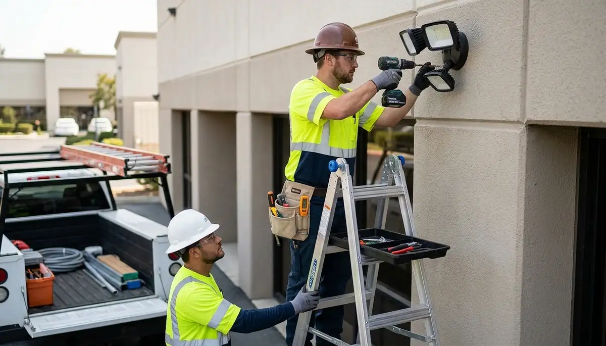 Security light installation and repair service for Lakeland, FL homes by On Call Electrical