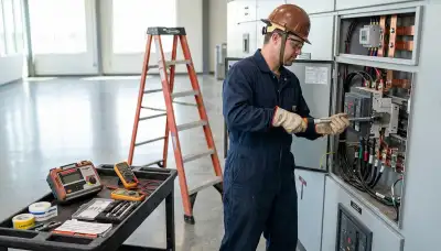 Electrician repairing a wall switch in a Lakeland, FL home | On Call Electrical