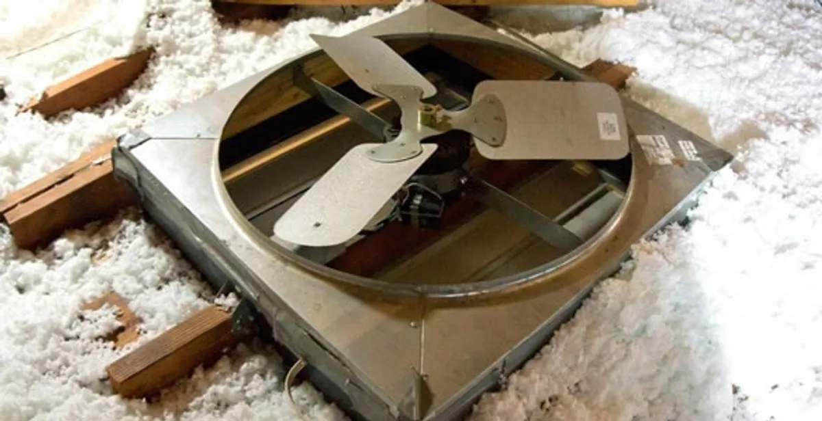 whole house fan installation services with attic-mounted ventilation unit in Lakeland, FL